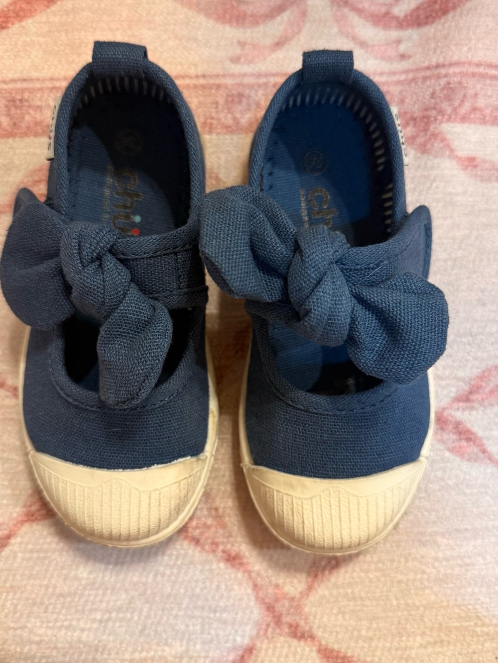 Chus Navy Bow Sneakers!
